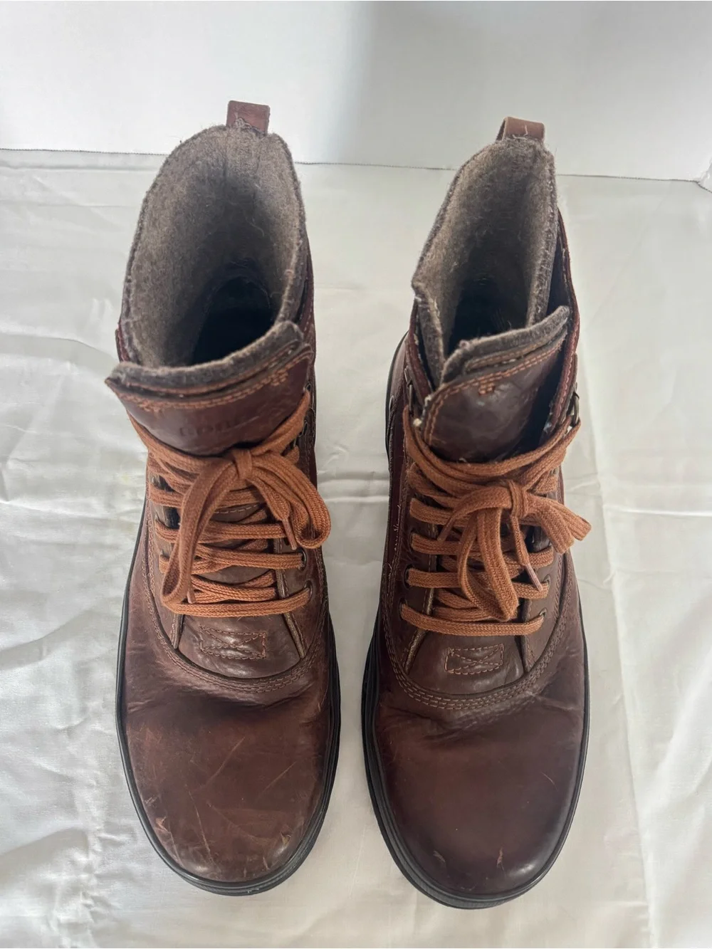 Sorel Men's Brown Leather and Suede Lace-Up Boots Size 12